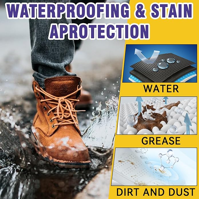 Shoe Protector Spray, Shoe Waterproof Spray, Waterproof & Stain Repellent - Image 2