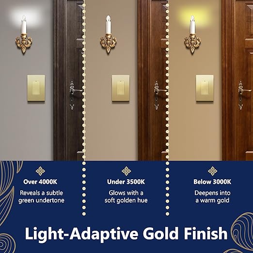 LIDER Minimalist Design Matte Finish Lighted Decorator Switch, Frameless Paddle - Image 7