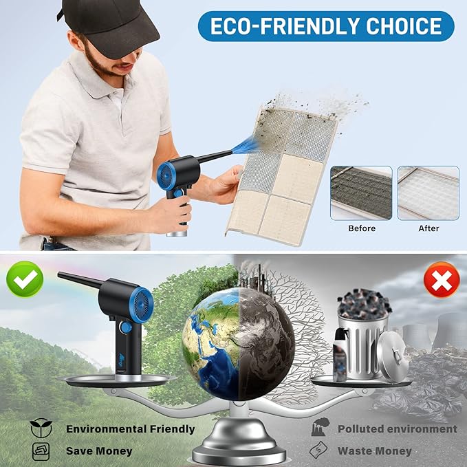 ATEngeus Compressed Air Duster, Electric Air Duster, Cordless Air Duster - Image 5