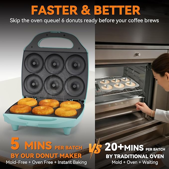 Baker’s Friend Mini Donut Maker Machine - Image 3