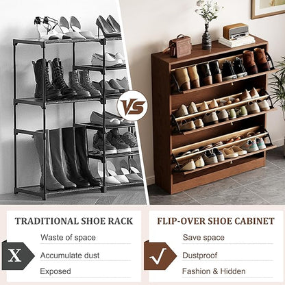 KungFuWood Soild Wood Shoe Storage Cabinet - Image 6