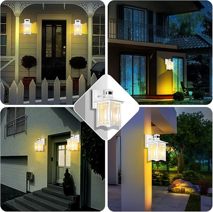 XANGQAN Motion Sensor Outdoor Wall Lights White Dusk to Dawn Light Fixture - Image 7