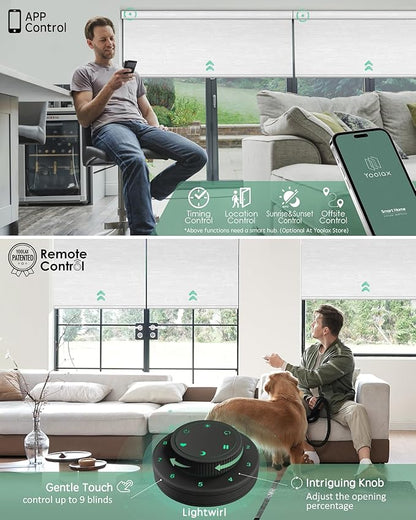 Yoolax Motorized Blinds with Remote, Smart Blinds - Image 3