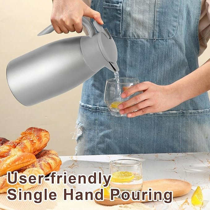 Norme 2 Pcs Thermal Coffee Carafe Insulated Stainless Steel Coffee Carafe - Image 4