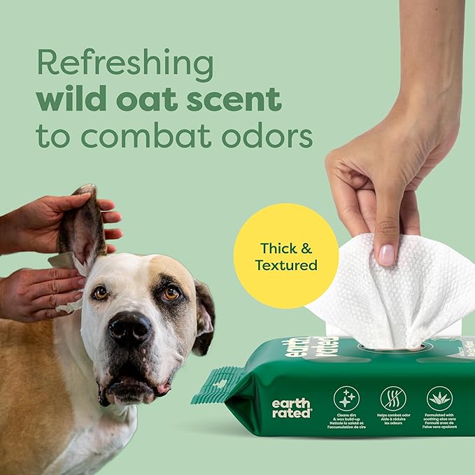 Earth Rated Vet-Developed Pet Ear Wipes, Hypoallergenic Cleaner - Image 6