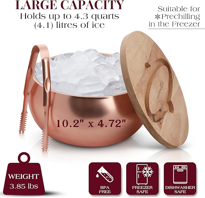 Gusto Nostro 4.1L Insulated Ice Bucket - Image 3