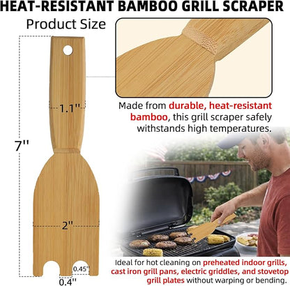 TonGass Bamboo Grill Scraper Compatible - Image 2