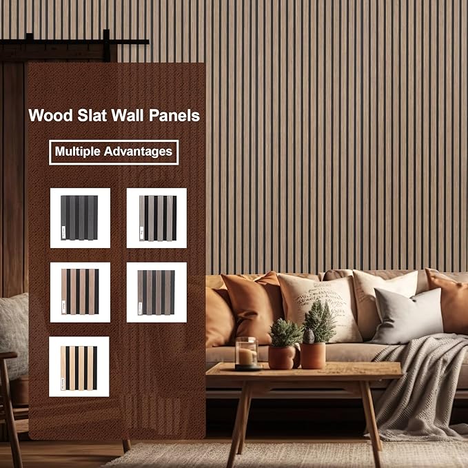 NeatiEase Wood Wall Panels Color Samples Pack, Acoustic Slat Wall Panels - Image 4