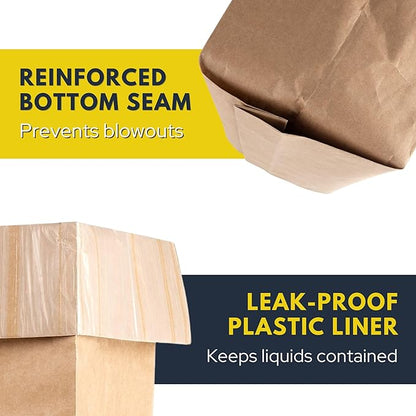 Trash Compactor Bags for Kitchen, 25% Thicker Kraft Paper Compactor Bags - Image 5
