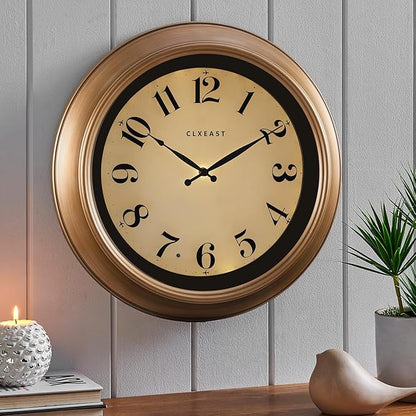 CLXEAST 18 Inch Glow in The Dark Wall Clocks by CLXEAST