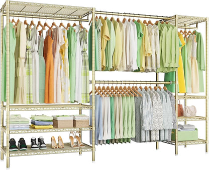 Ulif E11 Heavy-Duty Garment Rack, Metal Freestanding Clothes Rack and Closet by Ulif