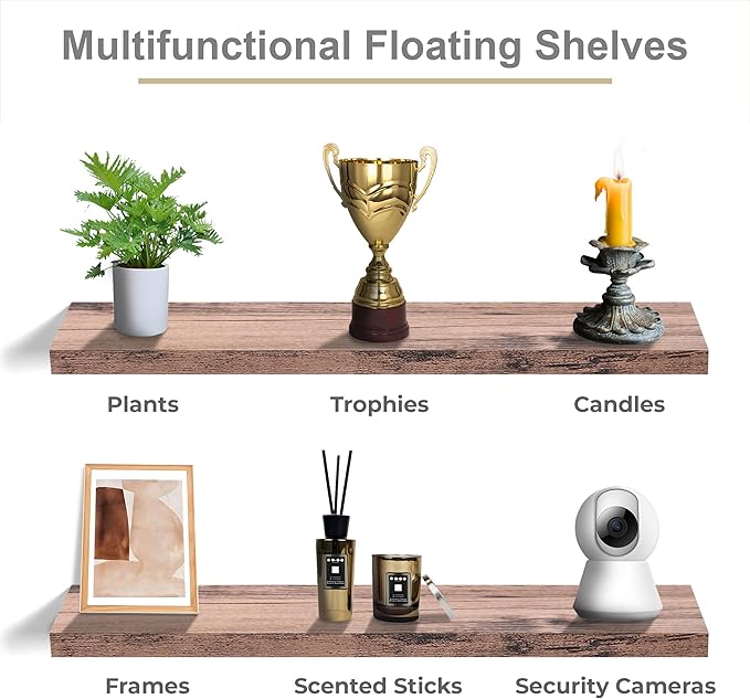 Sorbus Floating Shelves for Wall - Image 6