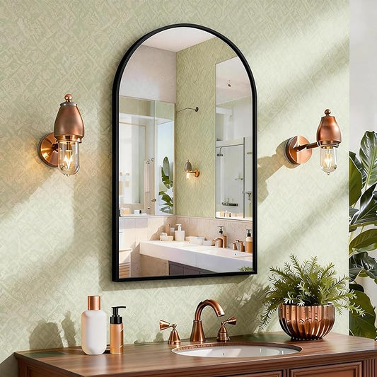 CIRCUMI Arched Wall Mirror, Metal Frame, Large Size by CIRCUMIMirror