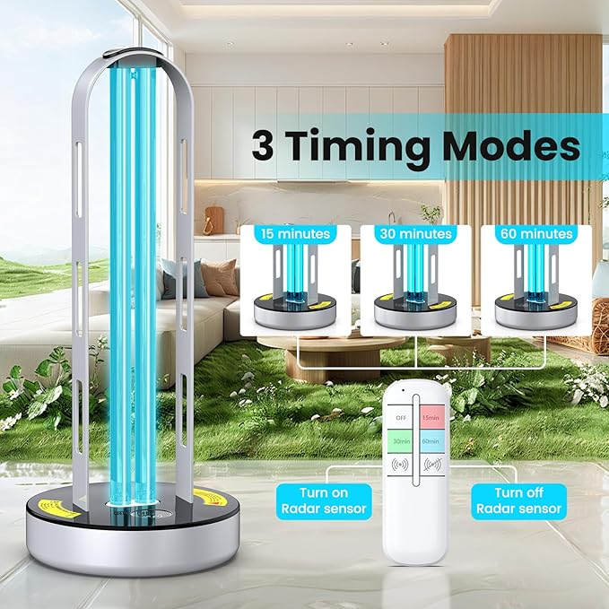 UV Light Sanitizer, 100W Ultraviolet Lamp - Image 4