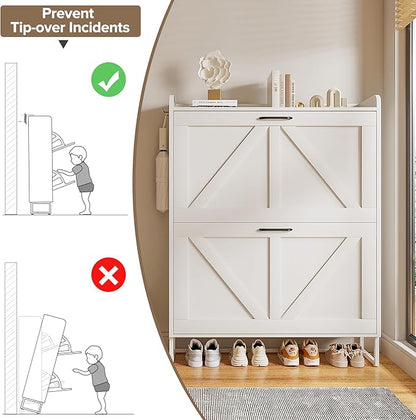 EOYUTLLY Shoe Cabinet for Entryway - Image 8