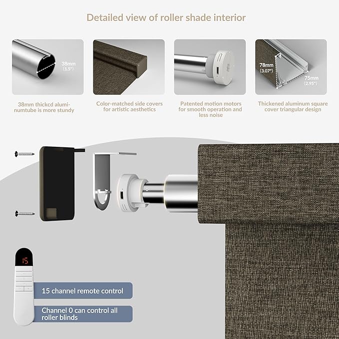 Boolegon Motorized Roller Blinds - Image 5