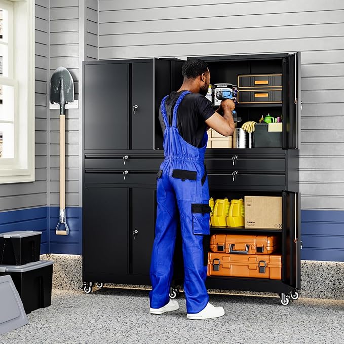 Yizosh Metal Garage Storage Cabinet - Image 2
