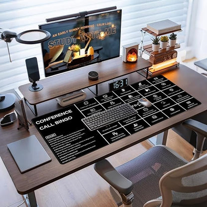 Baziabbo Office Desk Mat, Conference Call Bingo Mouse Pad - Image 7