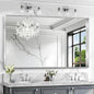 CIRCUMI Silver Bathroom Mirror, Brushed Finish, Tempered Glass, Large Mirror by CIRCUMIMirror
