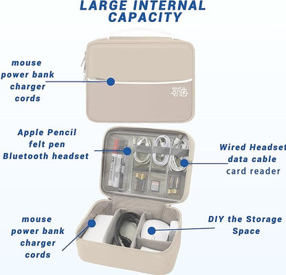Electronics Organizer, Travel Cord Organizer Pouch, Portable Cable Organizer - Image 5