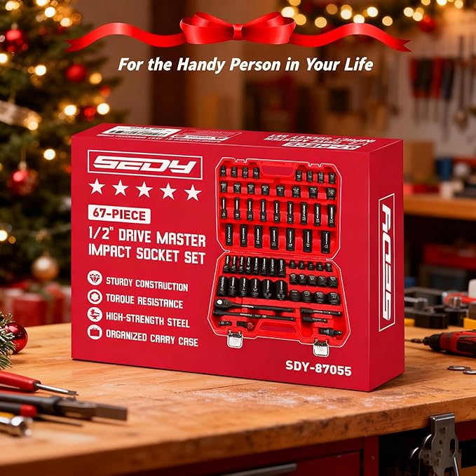 Master 1/2" Drive Impact Socket Set, 67-Piece Standard & Deep Master Impact - Image 9