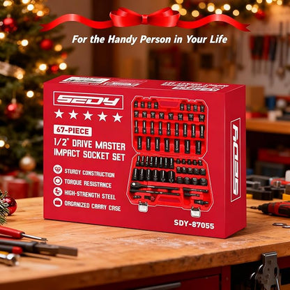 Master 1/2" Drive Impact Socket Set, 67-Piece Standard & Deep Master Impact - Image 9