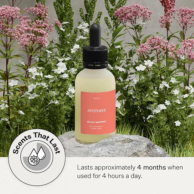 Apotheke Scent Tower Aromatherapy Diffuser Fragrance Refill, Sea Salt Grapefruit - Image 4