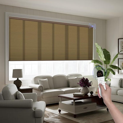 Boolegon Motorized Blinds with Remote, Light Filtering Smart Blinds, Automatic by Boolegon