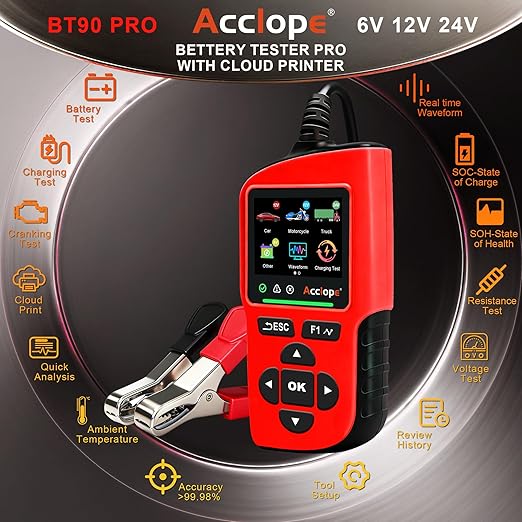 Acclope BT90 PRO 2-360Ah Battery Tester - Image 2