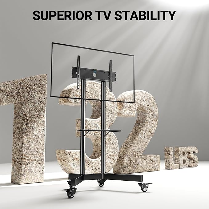 PERLESMITH Rolling TV Stand - Image 4