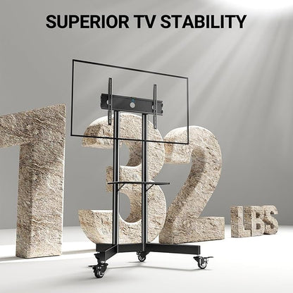 PERLESMITH Rolling TV Stand - Image 4
