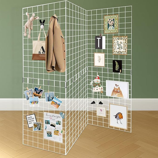 Koretech Grid Wall Panels 3 Pcs, Commercial Grade Gridwall Panels, Metal Grid by Unknown