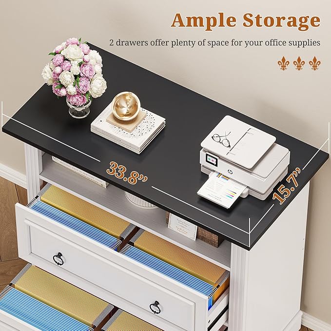 Itaar 2 Drawer File Cabinet, Farmhouse Filing Cabinet - Image 5