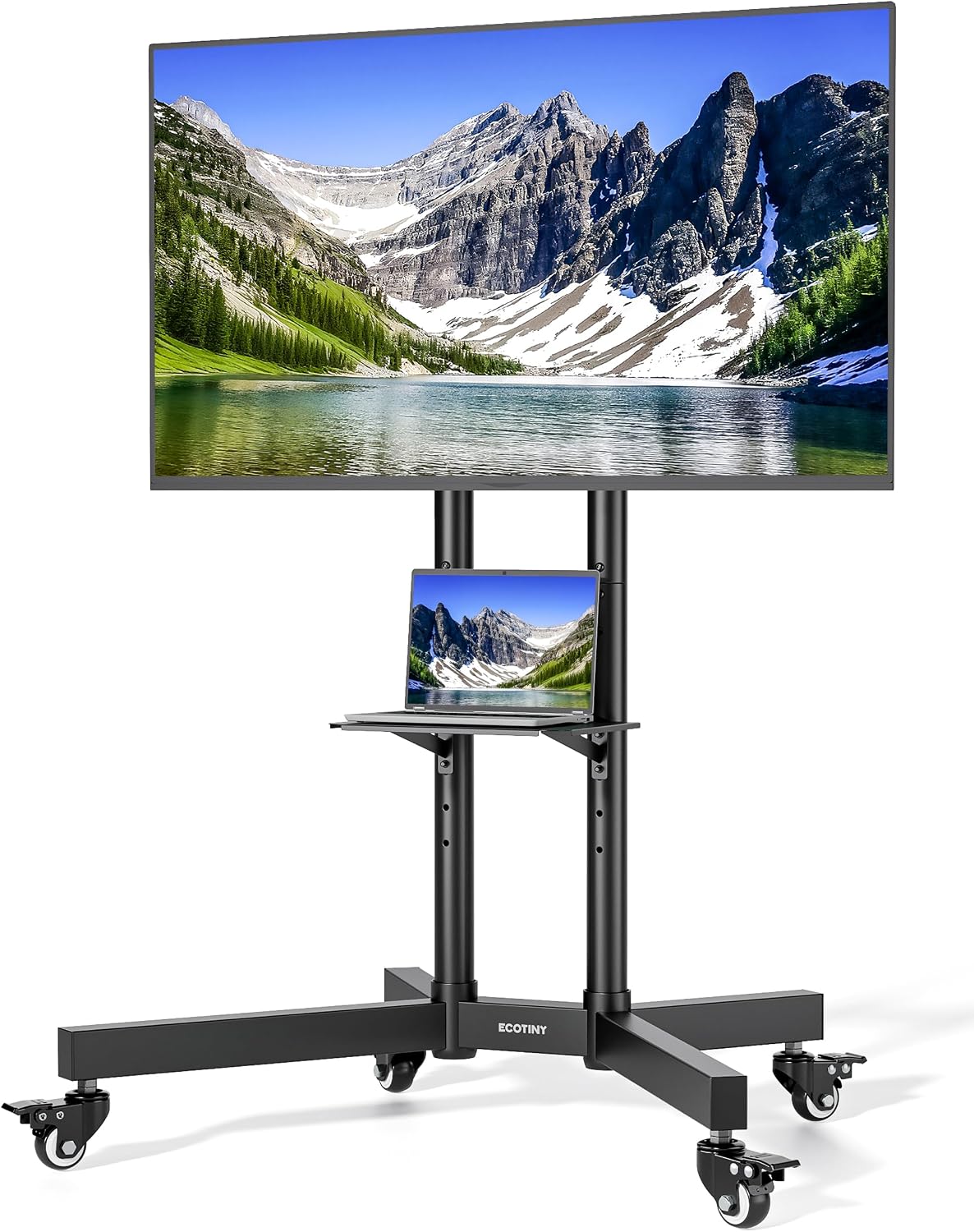 heavy-duty rolling tv stand for 32-85" tvs, 187, main product view