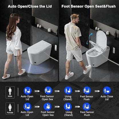 Smart Toilet with Auto Open/Close Lid - Image 5