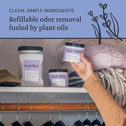 Fresh Wave Lavender Odor Removing Gel, 15 oz., Natural Plant-Based Odor - Image 5