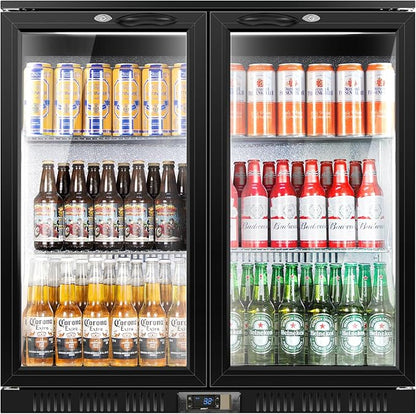 Tylza Back Bar Cooler With 2 Glass Doors, 200L Under Counter Back Bar by TYLZA