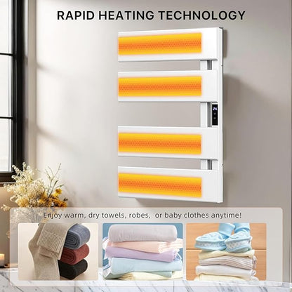 Electric Heated Towel Warmer Rack - Image 5