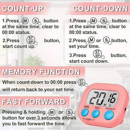 ZILLEEN Classroom Timer for Kids Teachers 2 Pack Digital Timers - Image 7