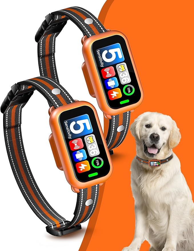 2 Pack Anti Dog Bark Collar for Large Medium Small Dogs, 1s Fast Stop Barking - Image 8