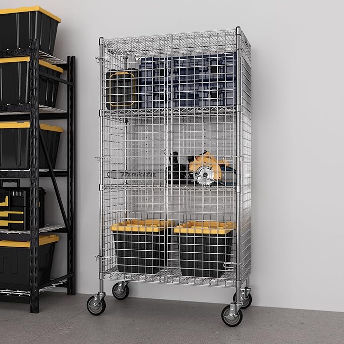 18" W x 36" L x 69" H Heavy Duty Utility Commercial Grade Metal Storage NSF - Image 8