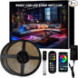 40ft COB RGB+IC LED Strip Lights, Bright Dream Color COB LED Light Strip by BUNACET
