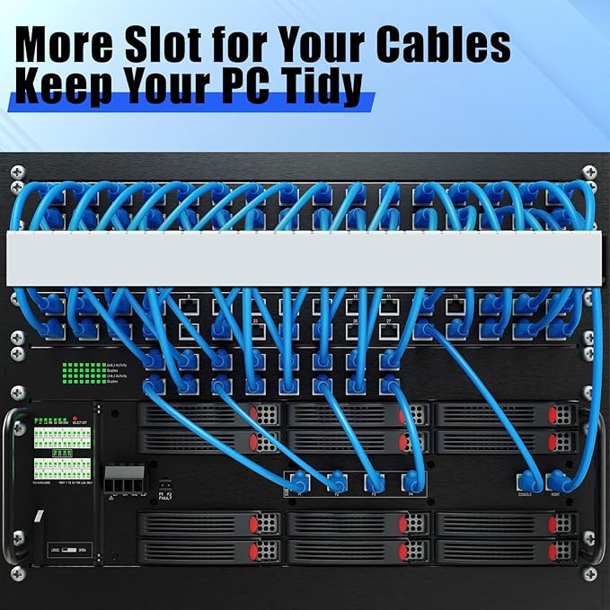 Open Slot Wiring Raceway Cable Duct, 123in Cable Management Channel Cord Track - Image 7