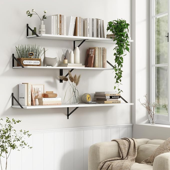 12 Inch Deep Floating Shelves, 30W x 12D Wall Shelves - Image 2