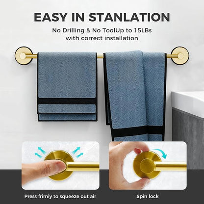 Adjustable Suction Cup Towel Bar - Image 3
