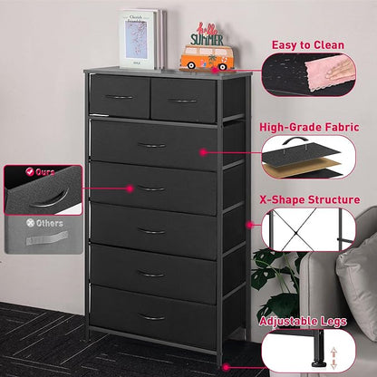 Mifuro Tall Dresser for Bedroom, Vertical Storage Organizer Tower - Image 8