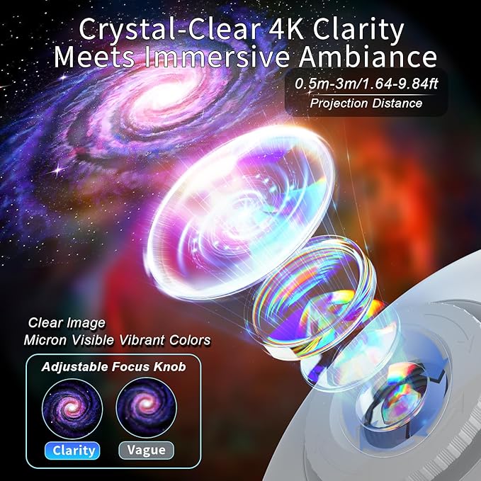 Galaxy Projector, Flevo Star Projector, Bedroom Night Light - Image 2