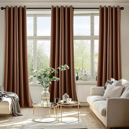 MIULEE Blackout Curtains for Bedroom Living Room 96 Inches Long 2 Panels - Image 6