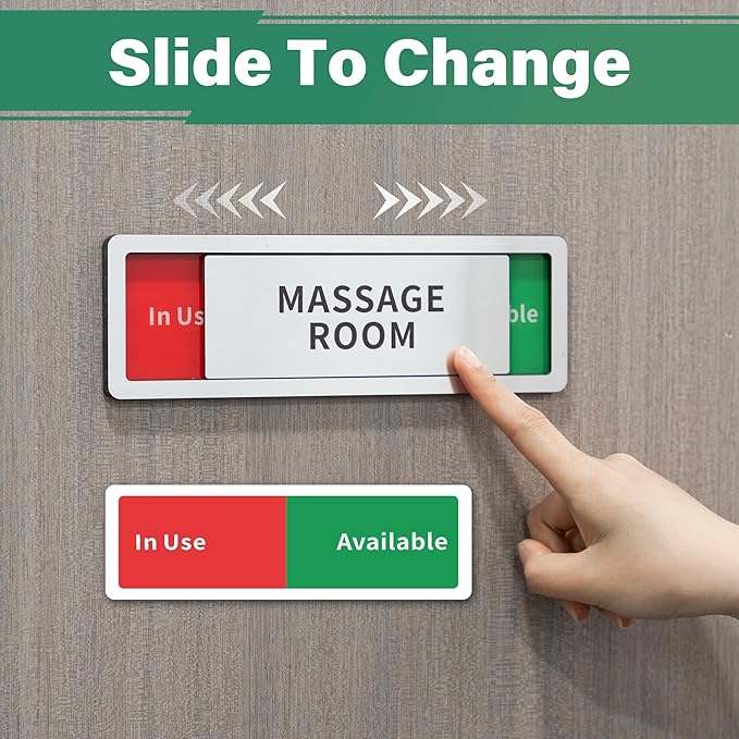 Exam Room Sign, Exam Room Numbers, In Use/Available Slider Door Signs - Image 7
