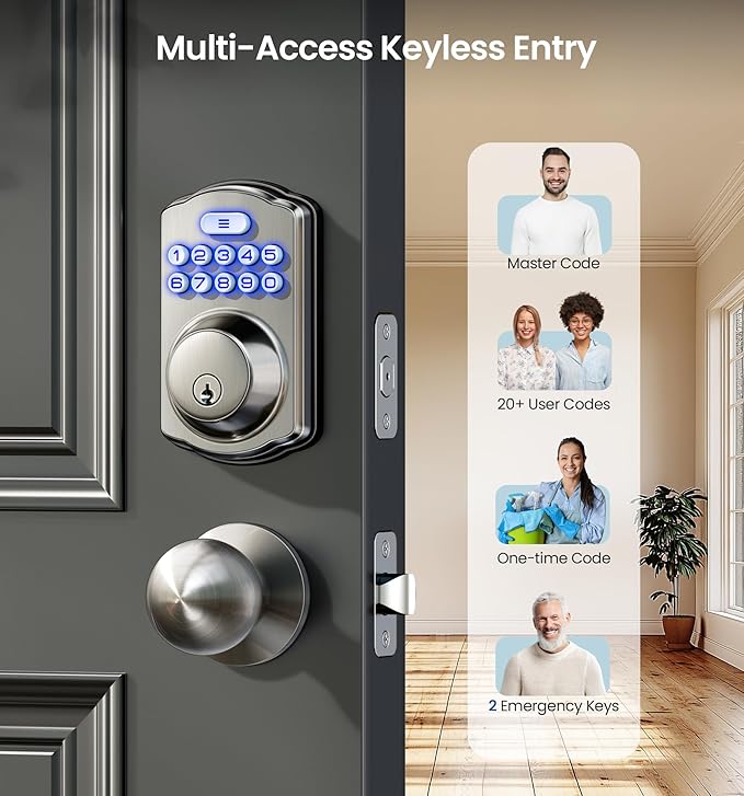 Veise Keyless Entry Door Lock - Image 2